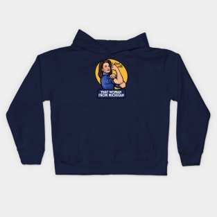 I stand with that woman from Michigan Kids Hoodie